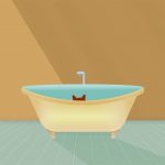 oreiller baignoire