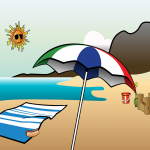 parasol paille